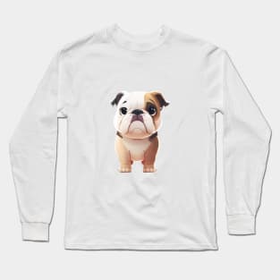 Dog Pet Cute Adorable Humorous Illustration Long Sleeve T-Shirt